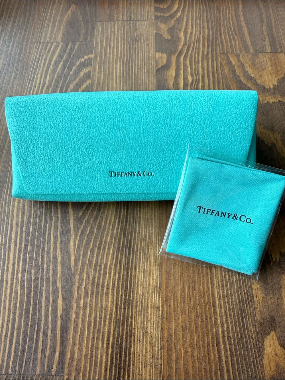 Tiffany & Co. Turquoise Eyewear Case with Matching Cloth